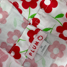 Load image into Gallery viewer, Girls Plum, floral lightweight cotton top, L: 33cm, EUC, size 00,  