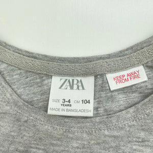 Boys Zara, grey marle singlet / tank top, GUC, size 3-4,  