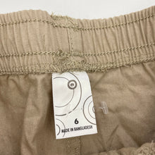 Load image into Gallery viewer, Boys Target, cotton cargo shorts, elasticated, EUC, size 6,  