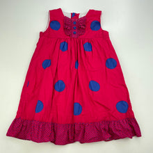Load image into Gallery viewer, Girls Pumpkin Patch, lined spotted cotton party dress, FUC, size 1, L: 46cm