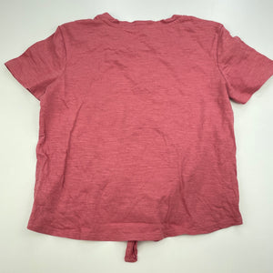 Girls Anko, tie front cotton t-shirt / top, FUC, size 9,  