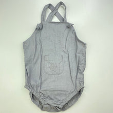 Load image into Gallery viewer, Girls grey, summer romper, armpit to armpit: 26cm, FUC, size 1-2,  