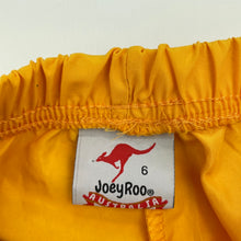 Load image into Gallery viewer, Boys JoeyRoo, Australia lightweight board shorts, elasticated, EUC, size 6,  