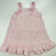 Load image into Gallery viewer, Girls Mango, linen blend casual dress, FUC, size 1, L: 43cm