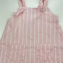 Load image into Gallery viewer, Girls Mango, linen blend casual dress, FUC, size 1, L: 43cm