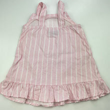 Load image into Gallery viewer, Girls Mango, linen blend casual dress, FUC, size 1, L: 43cm