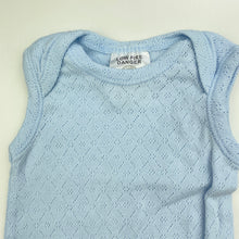 Load image into Gallery viewer, unisex Little Wishes, pointelle cotton singletsuit, FUC, size 000,  