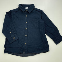 Load image into Gallery viewer, Boys Anko, navy cotton long sleeve shirt, GUC, size 2,  