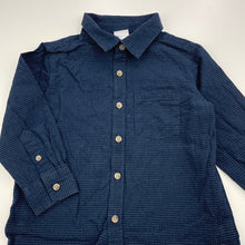 Load image into Gallery viewer, Boys Anko, navy cotton long sleeve shirt, GUC, size 2,  