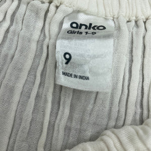 Girls Anko, crinkle stretch cotton casual dress, GUC, size 9, L: 68cm