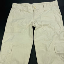 Load image into Gallery viewer, Girls OFF LIMITS, cropped cotton cargo pants, W: 66cm, Inside leg: 35cm, EUC, size 8,  
