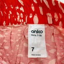 Load image into Gallery viewer, Girls Anko, lightweight skirt, elasticated, L: 60cm, EUC, size 7,  