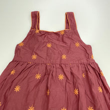 Load image into Gallery viewer, Girls Anko, lined embroidered cotton summer dress, EUC, size 7, L: 63cm