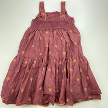 Load image into Gallery viewer, Girls Anko, lined embroidered cotton summer dress, EUC, size 7, L: 63cm