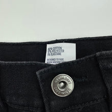 Load image into Gallery viewer, Boys Anko, black stretch denim jeans, adjustable, Inside leg: 44cm, GUC, size 6,  