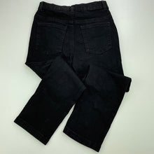 Load image into Gallery viewer, Boys Anko, black stretch denim jeans, adjustable, Inside leg: 44cm, GUC, size 6,  