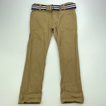 Load image into Gallery viewer, Boys KID, stretch cotton chino pants, adjustable, Inside leg: 41cm, EUC, size 3,  