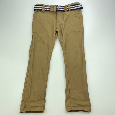 Boys KID, stretch cotton chino pants, adjustable, Inside leg: 41cm, EUC, size 3,  