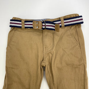 Boys KID, stretch cotton chino pants, adjustable, Inside leg: 41cm, EUC, size 3,  