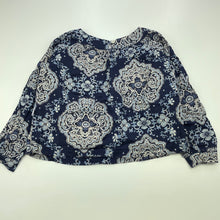 Load image into Gallery viewer, Girls Daisy &amp; Moose, lined lightweight cotton long sleeve top, EUC, size 4,  