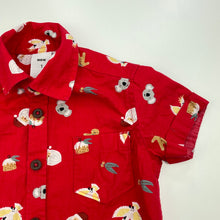 Load image into Gallery viewer, Boys Big W, cotton Christmas short sleeve shirt, GUC, size 1,  