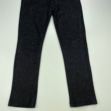 Load image into Gallery viewer, Girls Mango, stretchy denim leggings, elasticated, Inside leg: 48cm, EUC, size 8,  