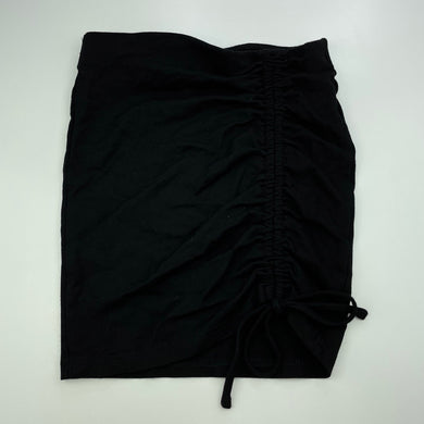 Girls Bardot Junior, black stretchy skirt, elasticated, L: 37cm, EUC, size 10,  