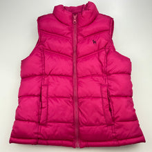 Load image into Gallery viewer, Girls Old Navy, fleece lined puffer vest / jacket, L: 44cm, armpit to armpit: 39cm, FUC, size 7-8,  