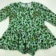 Load image into Gallery viewer, Girls Baby Berry, animal print long sleeve romper, GUC, size 0,  