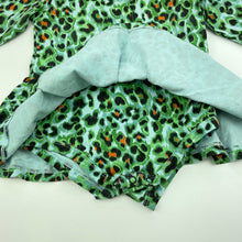 Load image into Gallery viewer, Girls Baby Berry, animal print long sleeve romper, GUC, size 0,  