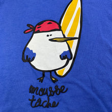 Load image into Gallery viewer, Boys Du Pareil Au Meme, blue cotton t-shirt / top, surf, EUC, size 0,  