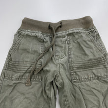 Load image into Gallery viewer, Boys Target, khaki cotton pants, elasticated, Inside leg: 26cm, FUC, size 1,  