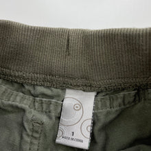 Load image into Gallery viewer, Boys Target, khaki cotton pants, elasticated, Inside leg: 26cm, FUC, size 1,  