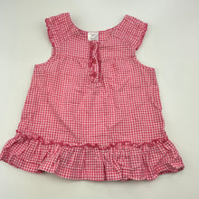 Load image into Gallery viewer, Girls Target, gingham lightweight cotton top, GUC, size 1,  