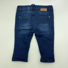Load image into Gallery viewer, Boys Target, stretch denim jeans / bottoms, adjustable, EUC, size 000,  