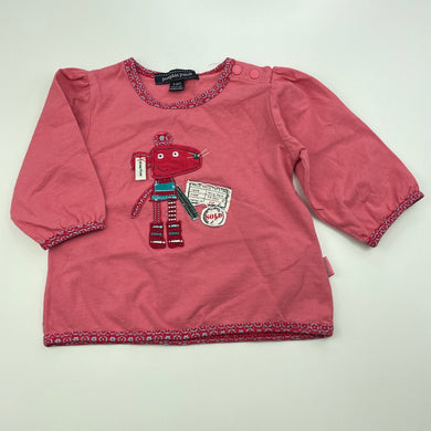 Girls Pumpkin Patch, stretchy long sleeve top, mouse, GUC, size 00,  