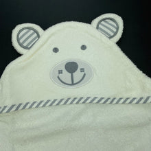 Load image into Gallery viewer, unisex Bam Bam Boo, organic bamboo hooded towel &amp; wash cloth set, 89cm x 89cm, box damaged, NEW, size 000-1,  