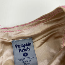 Load image into Gallery viewer, Girls Pumpkin Patch, lined faux suede dress, belt loop missing at back, FUC, size 7, L: 67cm