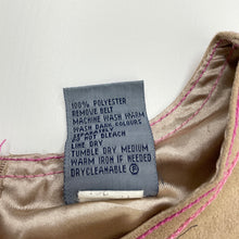 Load image into Gallery viewer, Girls Pumpkin Patch, lined faux suede dress, belt loop missing at back, FUC, size 7, L: 67cm