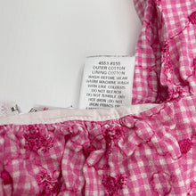 Load image into Gallery viewer, Girls Target, lined gingham cotton party dress, FUC, size 5, L: 65cm