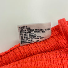 Load image into Gallery viewer, Girls Mango, bright orange lightweight summer dress, FUC, size 5, L: 62cm