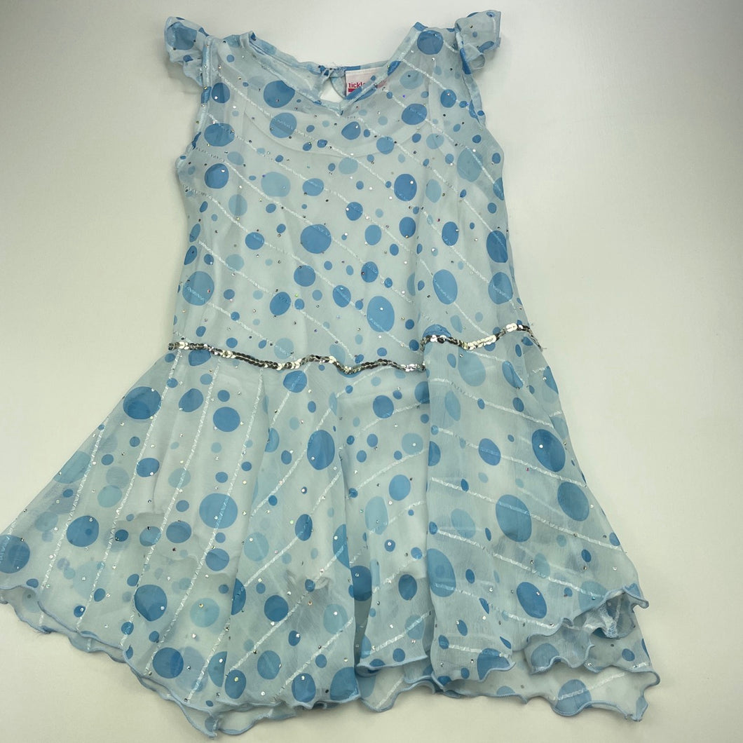 Girls Tickled Pink, lined lightweight party dress, FUC, size 3, L: 55cm