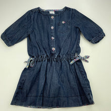 Load image into Gallery viewer, Girls Target, dark denim casual dress, EUC, size 3, L: 49cm