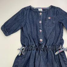 Load image into Gallery viewer, Girls Target, dark denim casual dress, EUC, size 3, L: 49cm