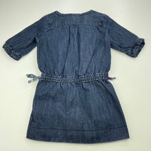 Load image into Gallery viewer, Girls Target, dark denim casual dress, EUC, size 3, L: 49cm