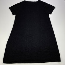 Load image into Gallery viewer, Girls Miss Understood, black metallic knit lightweight dress, EUC, size 10, L: 64cm