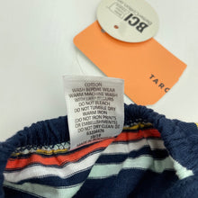 Load image into Gallery viewer, Girls Target, navy stripe cotton summer dress, NEW, size 7, L: 67cm