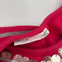 Load image into Gallery viewer, Girls Jack &amp; Milly, red &amp; silver cotton bubble dress, sequins, FUC, size 4, L: 50cm