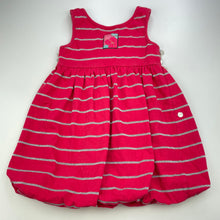 Load image into Gallery viewer, Girls Jack &amp; Milly, red &amp; silver cotton bubble dress, sequins, FUC, size 4, L: 50cm