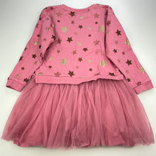 Load image into Gallery viewer, Girls Seed, cotton lined tulle party dress, stars, GUC, size 7, L: 58cm
